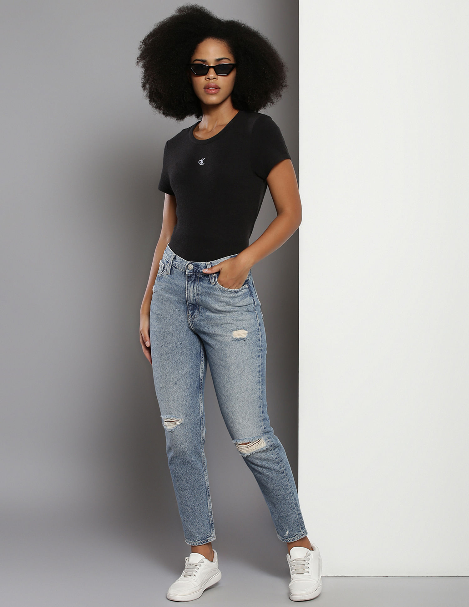 Calvin Klein Recycled Cotton Mom Jeans