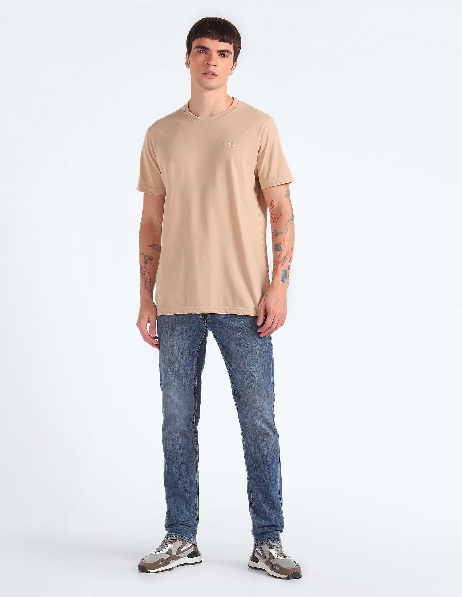 Flying Machine Jackson Skinny Fit Stone Washed Jeans