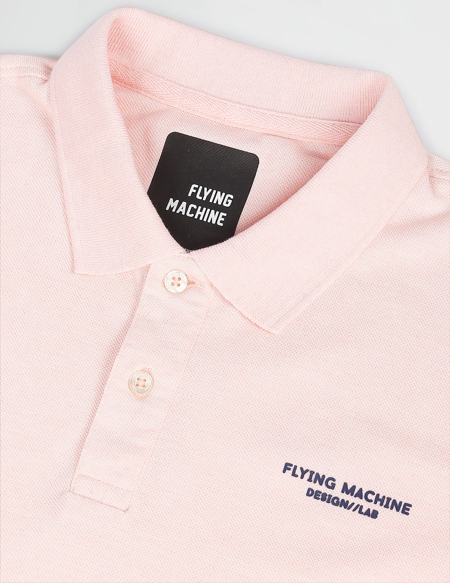 Flying Machine Solid Pique Polo Shirt