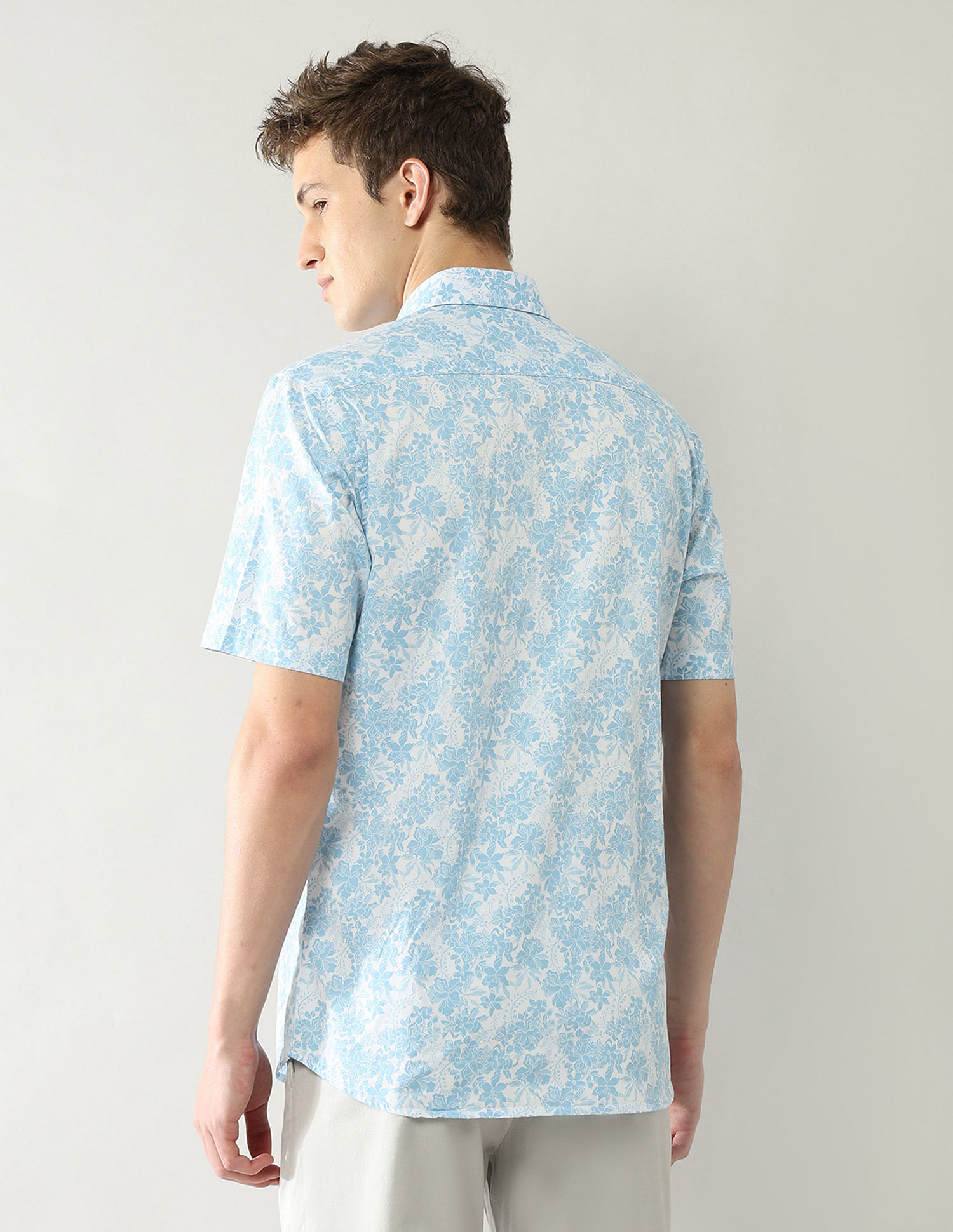Arrow Sport Floral Printed Regular Fit Shirt