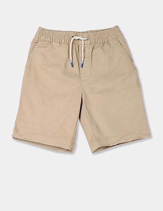 Buy GAP Boys Khaki Solid Pull On Easy Shorts With Stretch