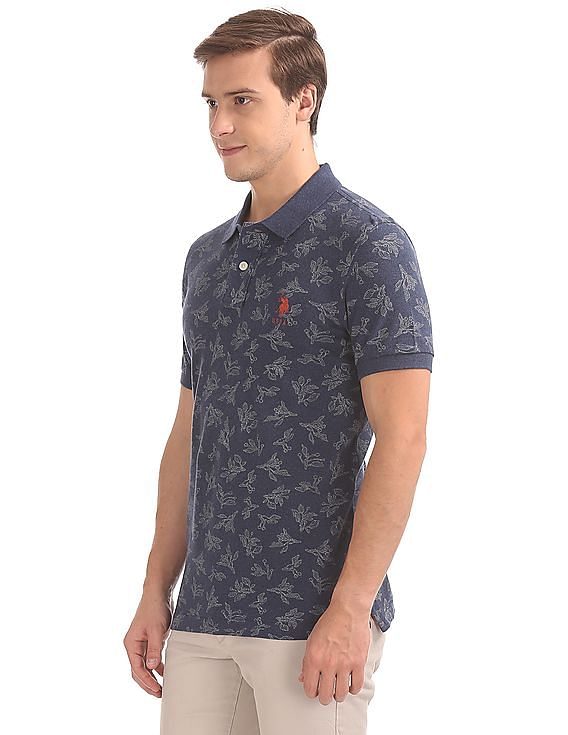 U.S. Polo Assn. Printed Slim Fit Polo Shirt