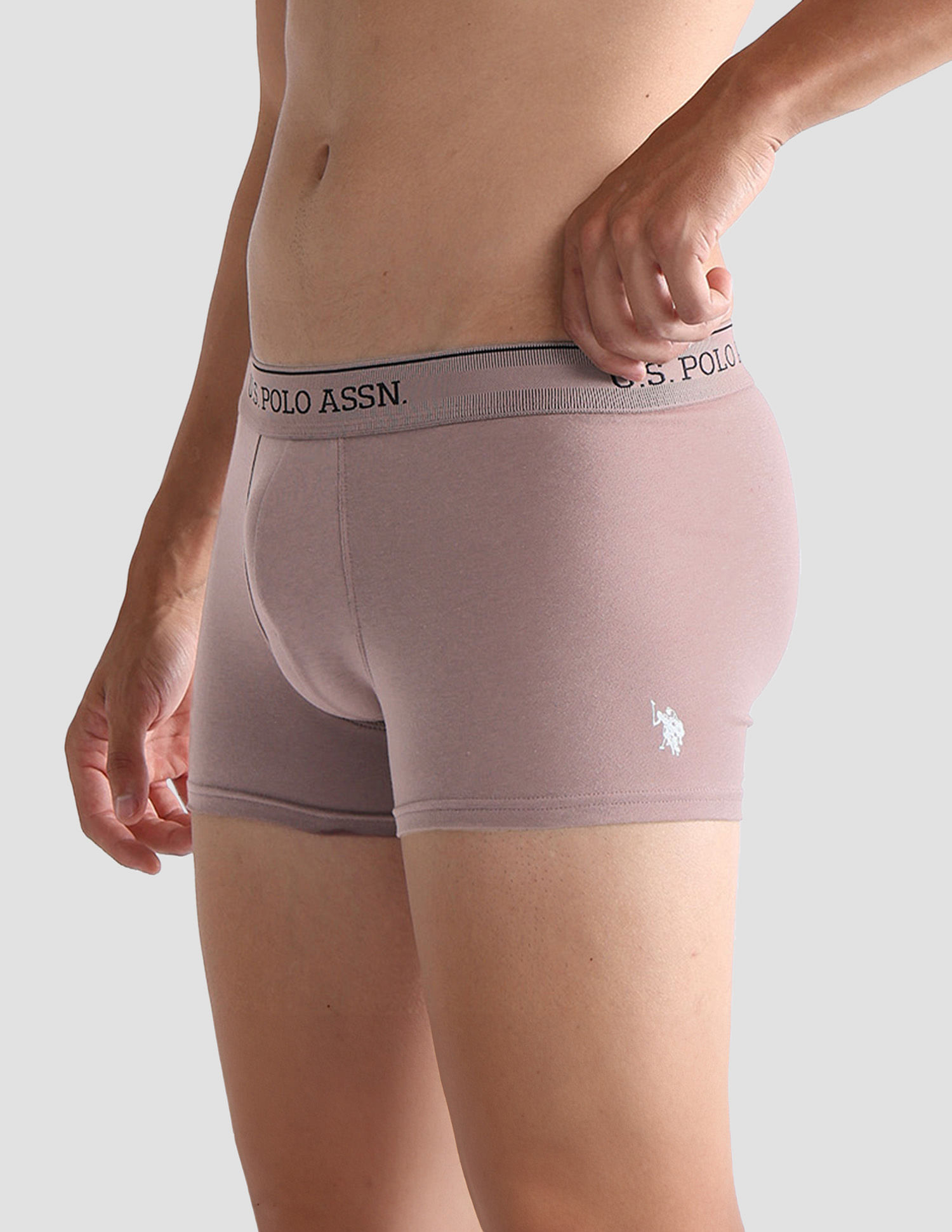 U.S. Polo Assn. Mid Rise Solid OET15 Trunks - Pack Of 3