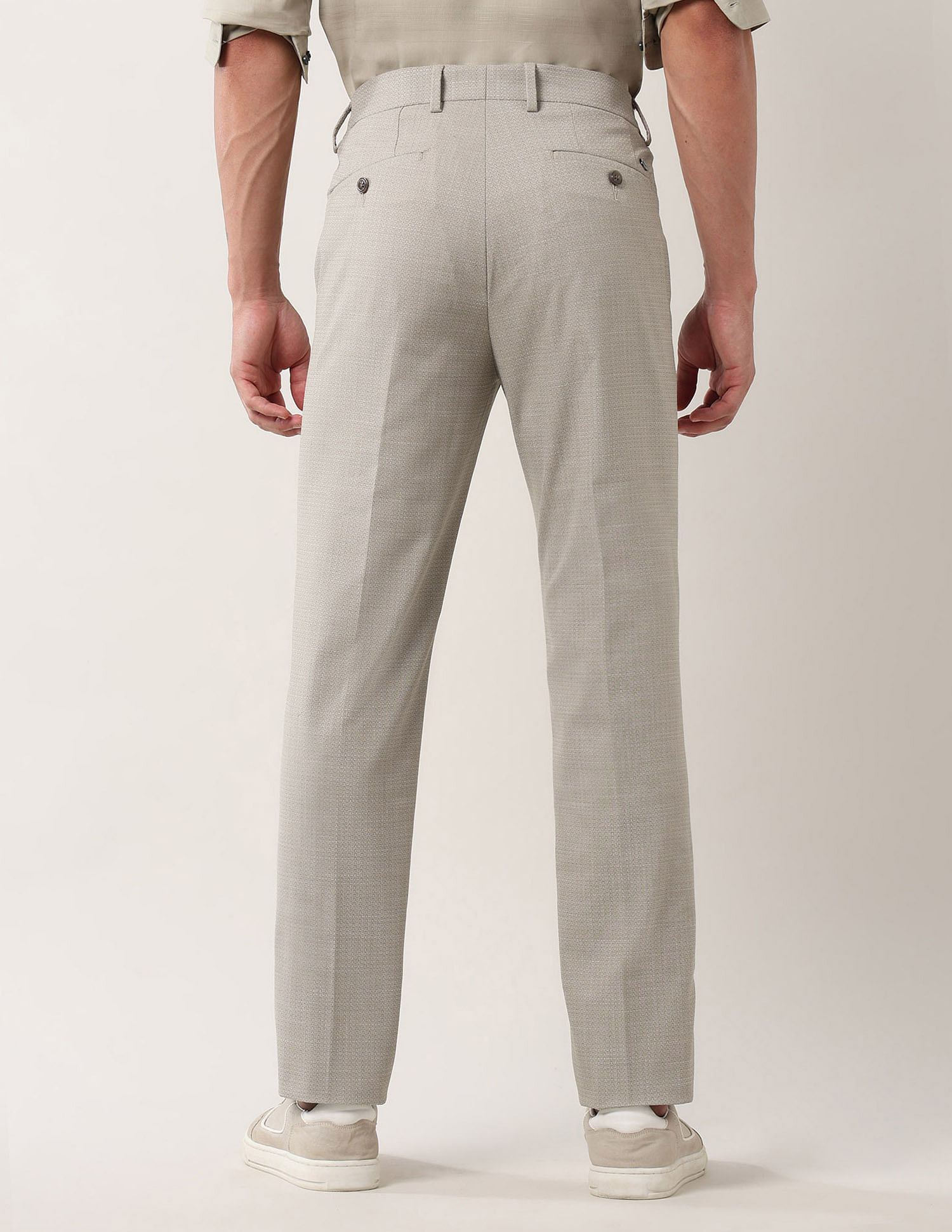 Arrow Newyork Textured Dobby Autoflex Trousers
