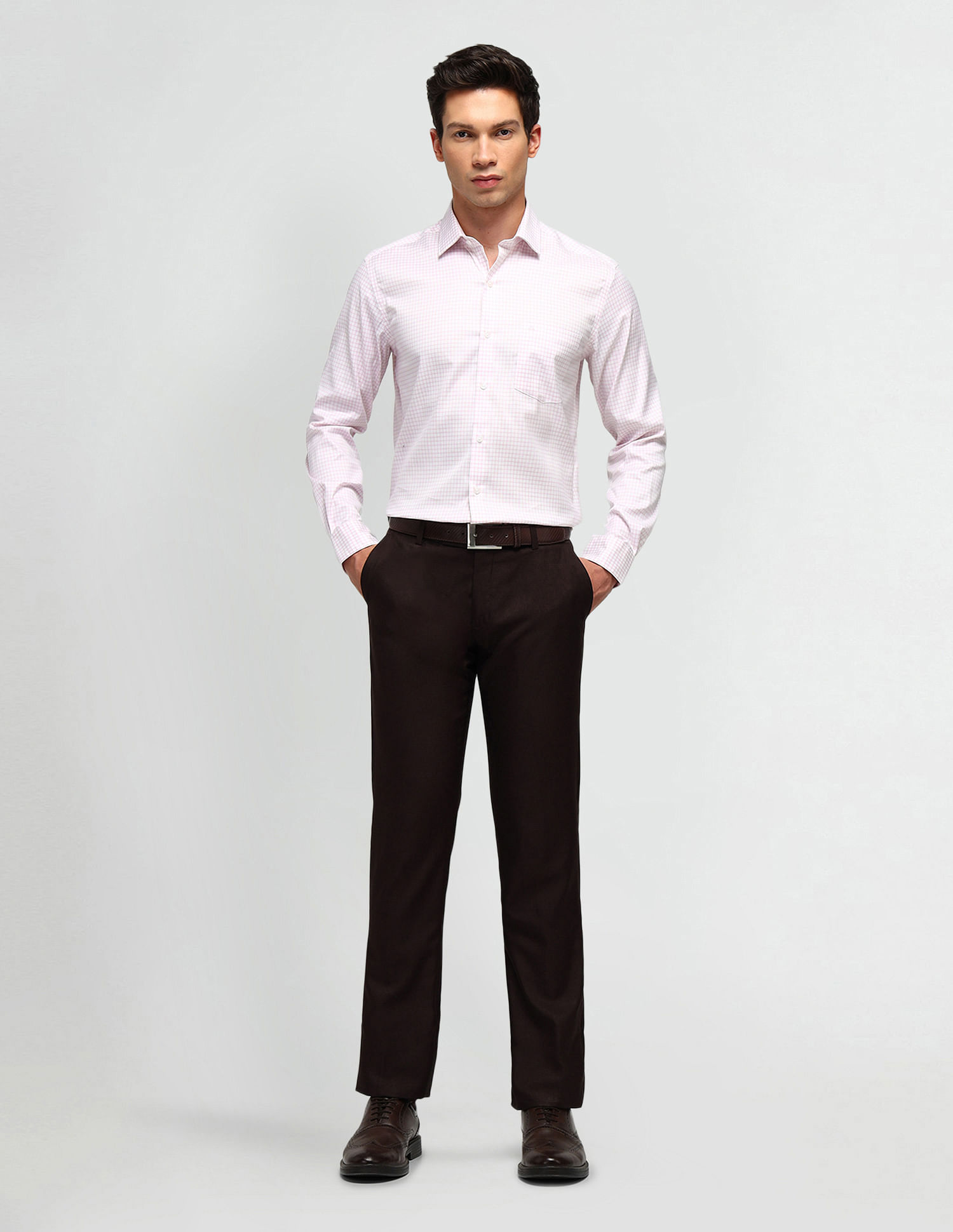 Arrow Slim Fit All-Over Pattern Shirt
