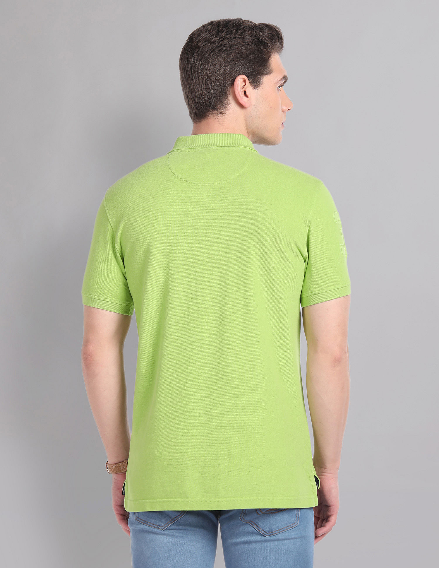 AD by Arvind Embroidered Logo Profound Polo Shirt
