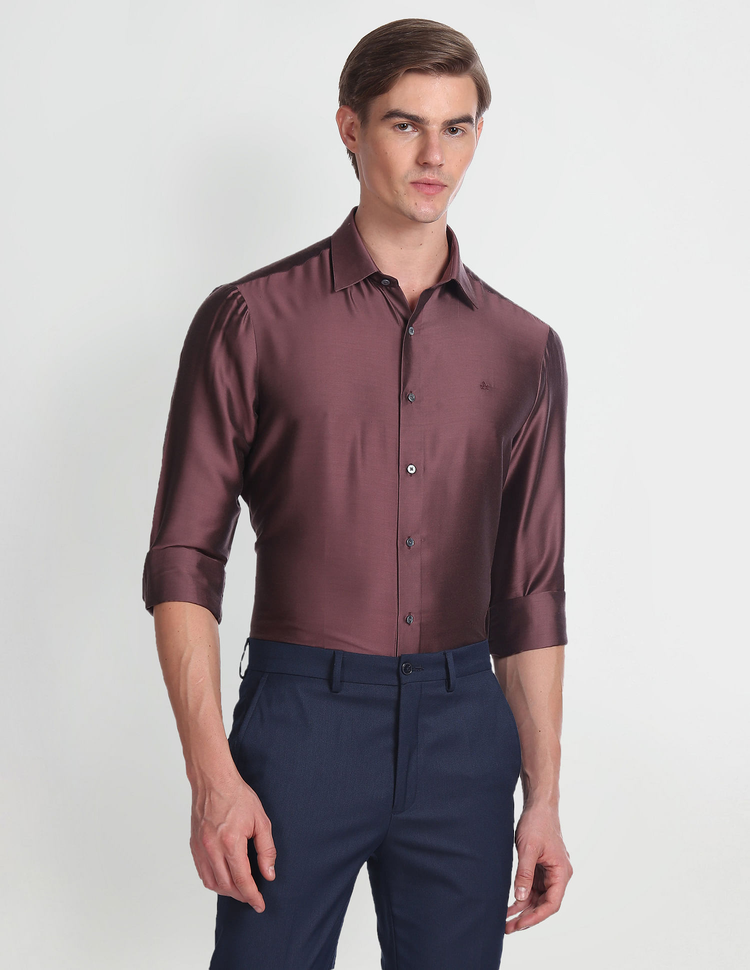 Arrow Solid Dobby Formal Shirt