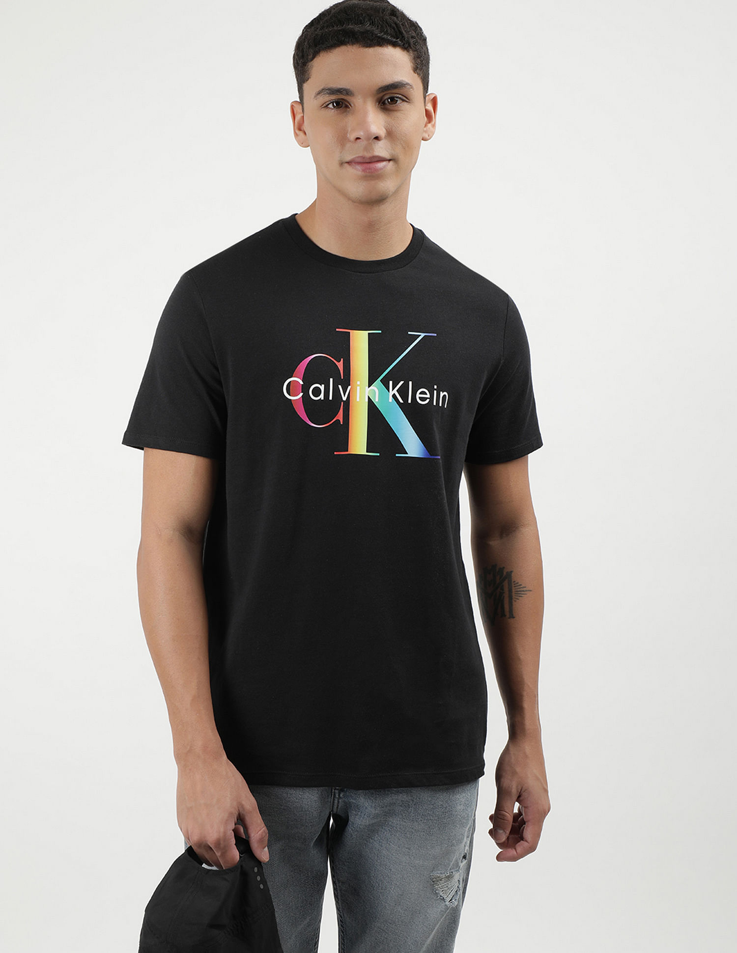 Calvin Klein Crew Neck Monogram T-Shirt