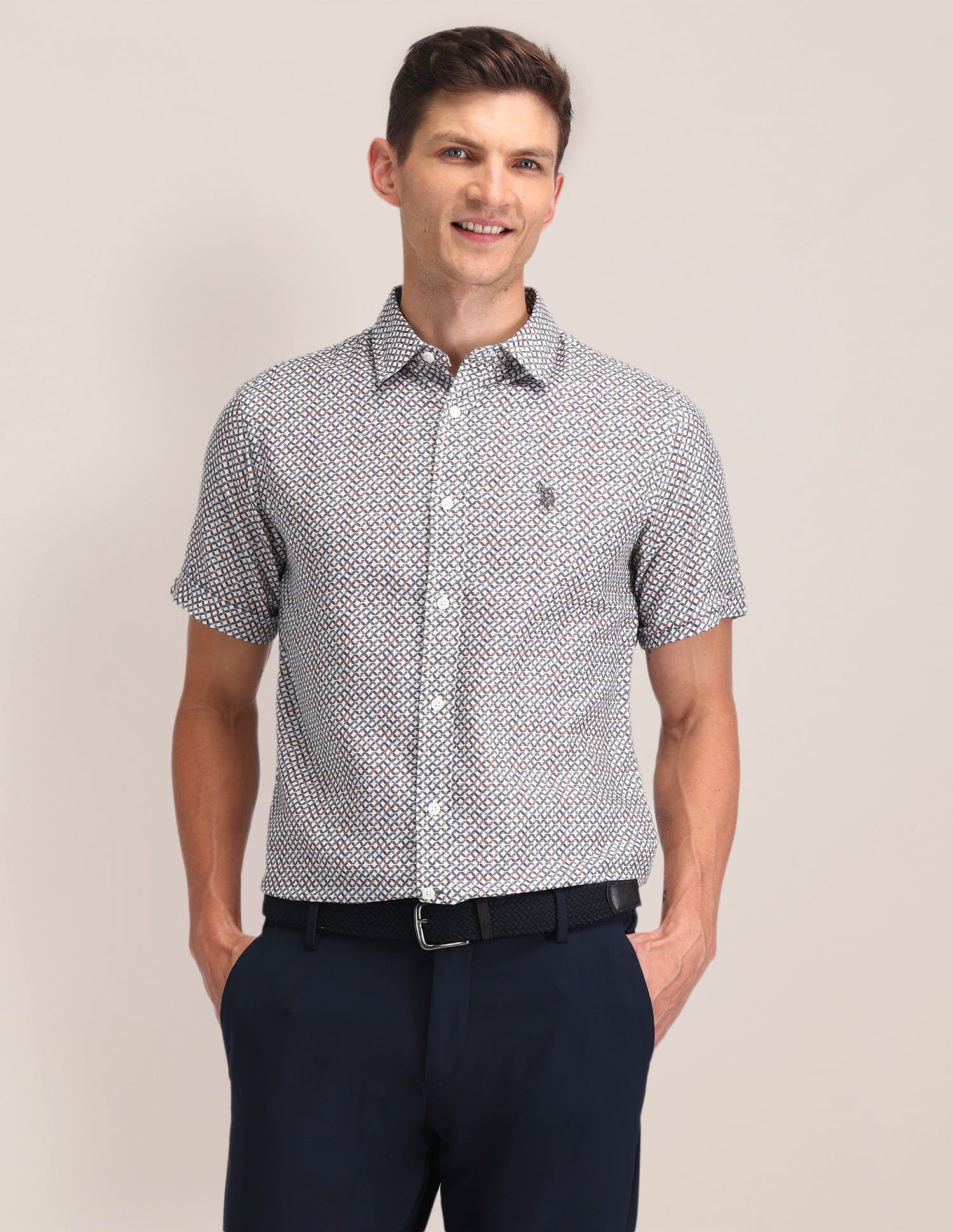 U.S. Polo Assn. Tailored Fit Digital Print Shirt