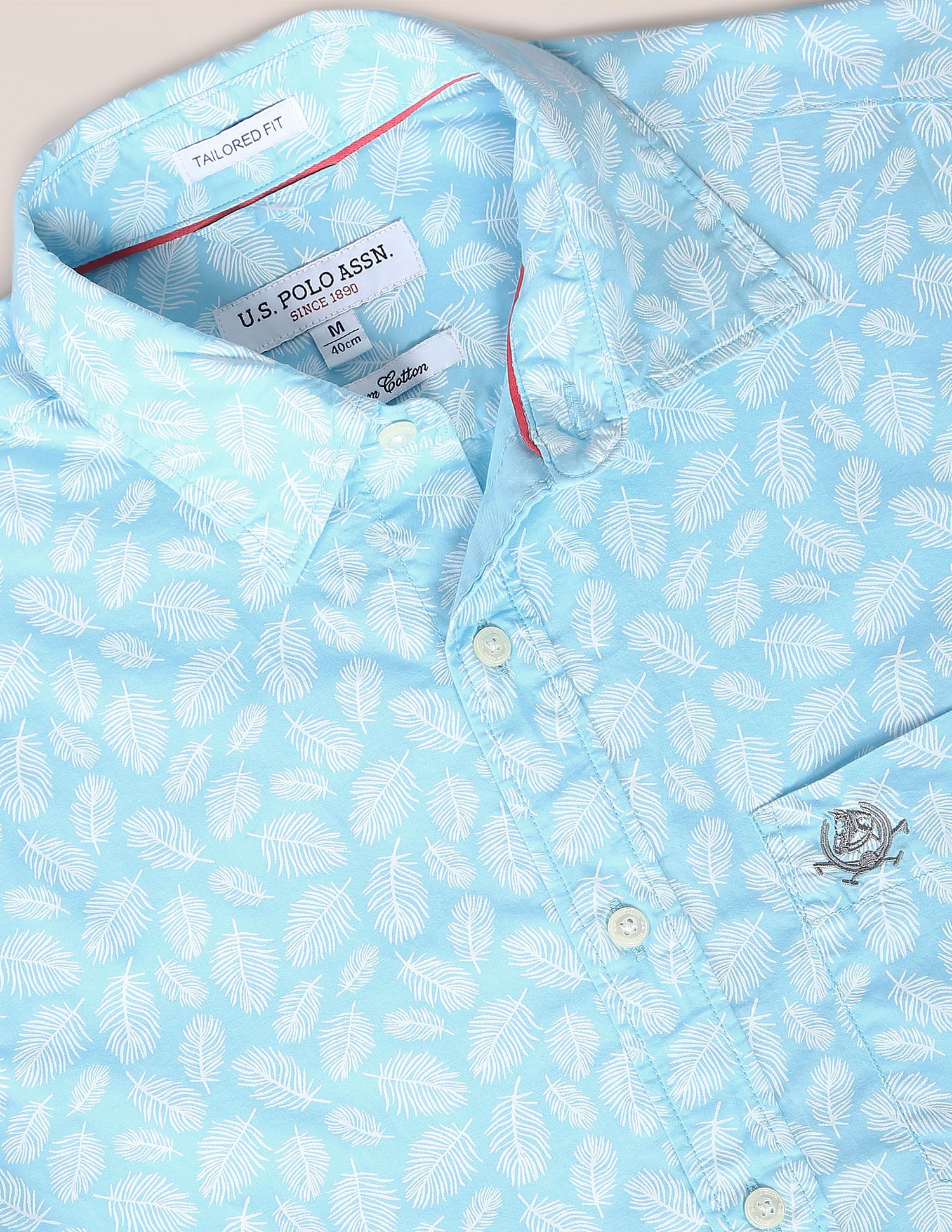 U.S. Polo Assn. Tropical Print Cotton Casual Shirt