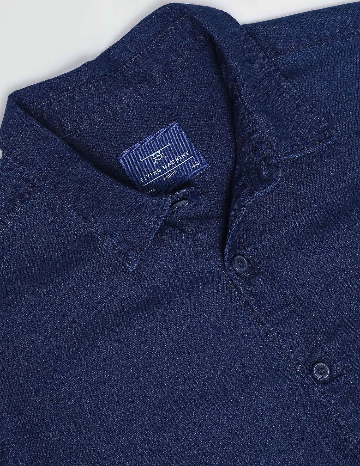 Flying Machine Twill Washed Shirt
