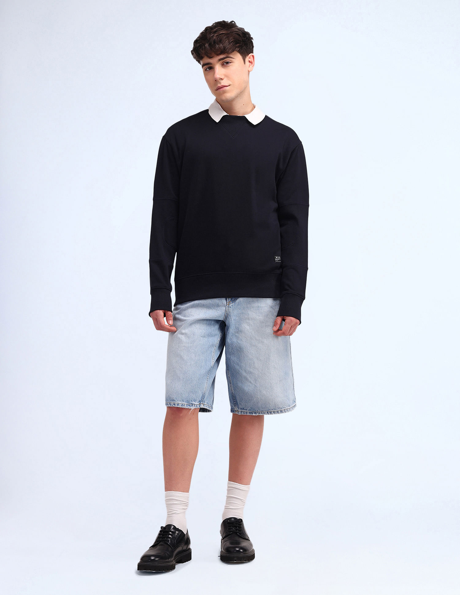 Flying Machine Solid Regular Fit Sweatshirt