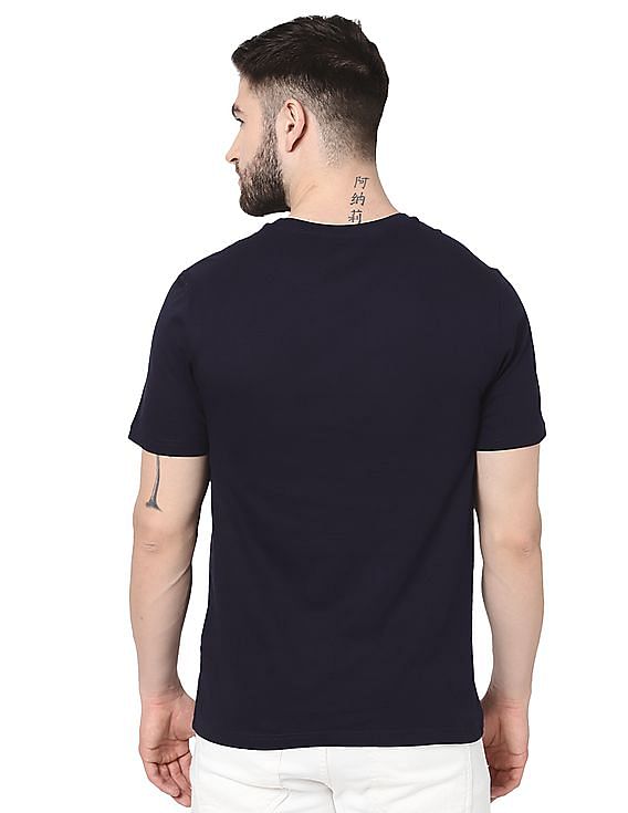 AD by Arvind Crew Neck Graphic Print T-Shirt