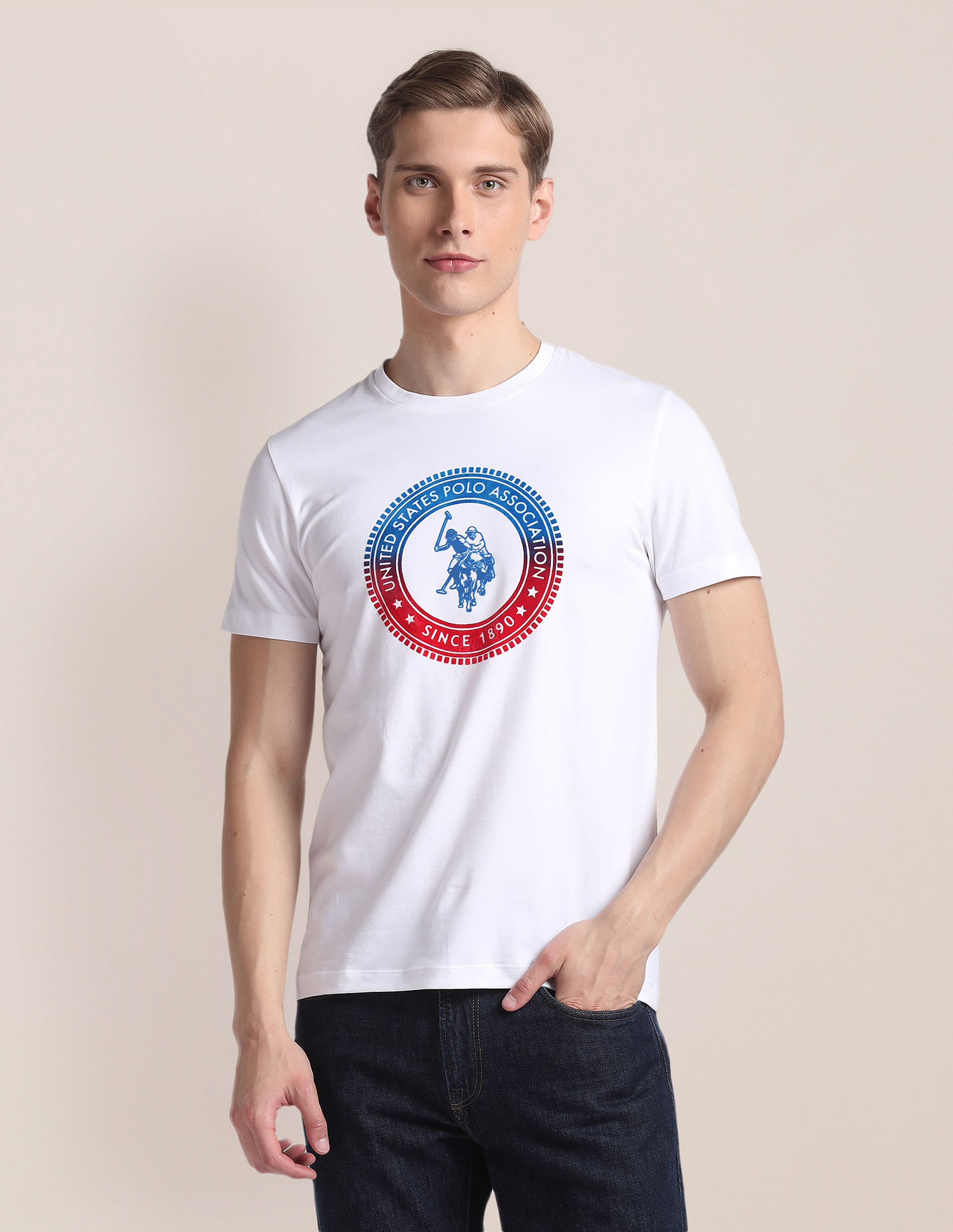 U.S. Polo Assn. Brand Print Slim T-Shirt