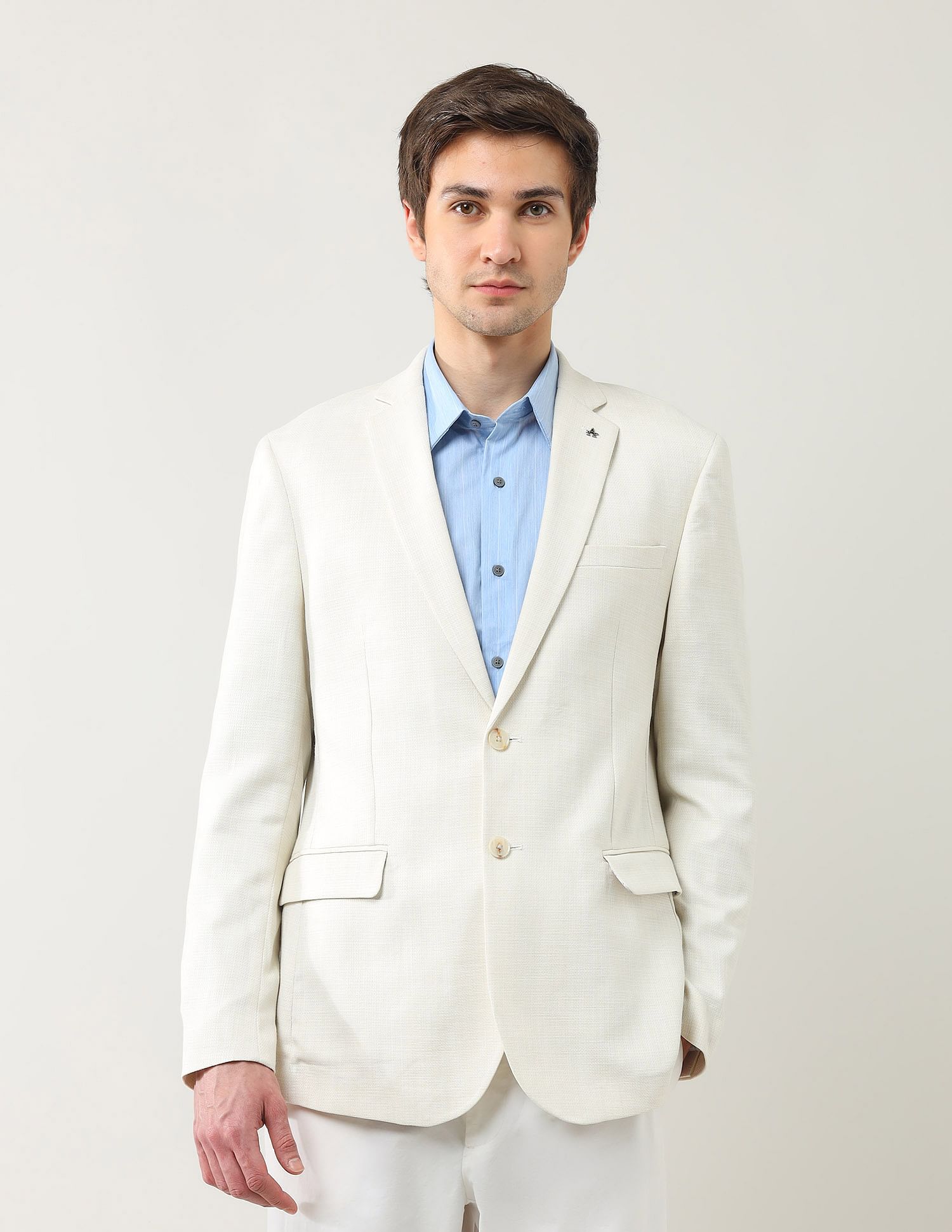 Arrow Tailored Fit Dobby Textured Blazer