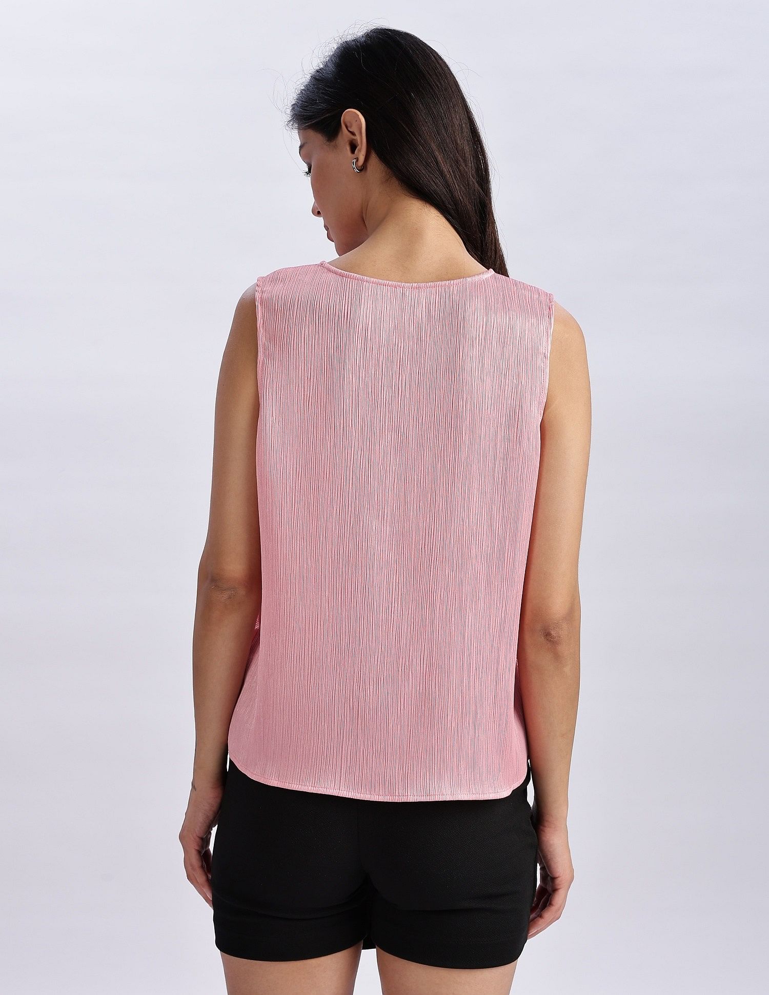 Calvin Klein Jeans Regular Fit Polyester V-Neck Tops