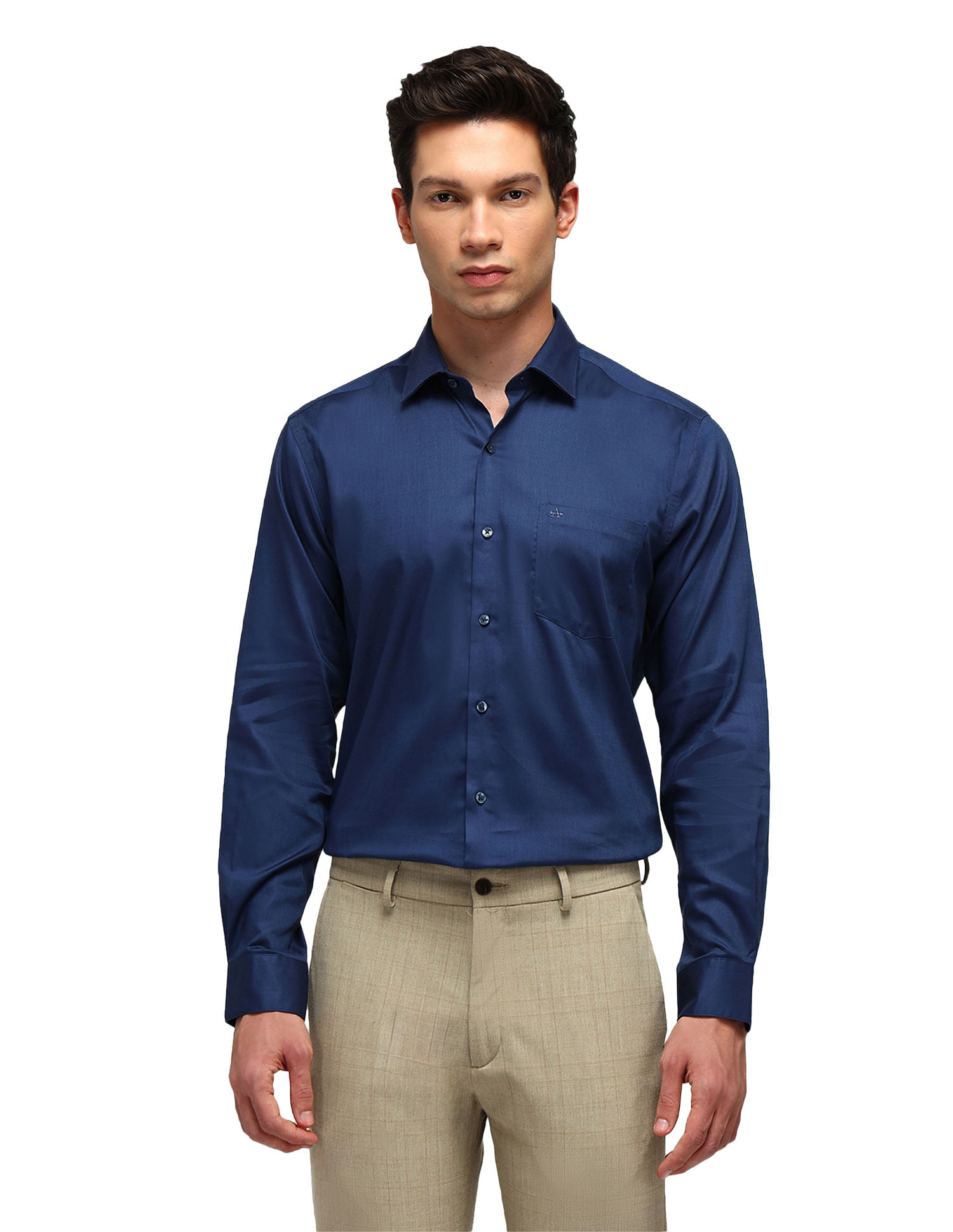 Arrow Slim Fit Dobby Solid Pattern Shirt