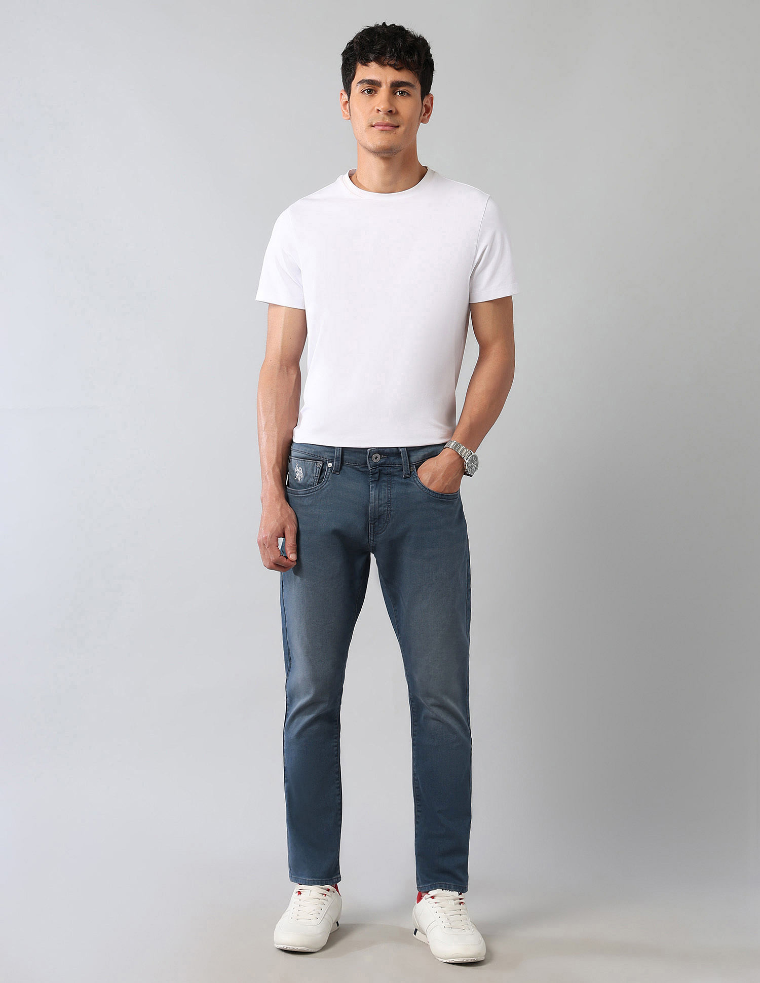 U.S. Polo Assn. Denim Co. Henry Tapered Fit Blue Super Stretch Jeans