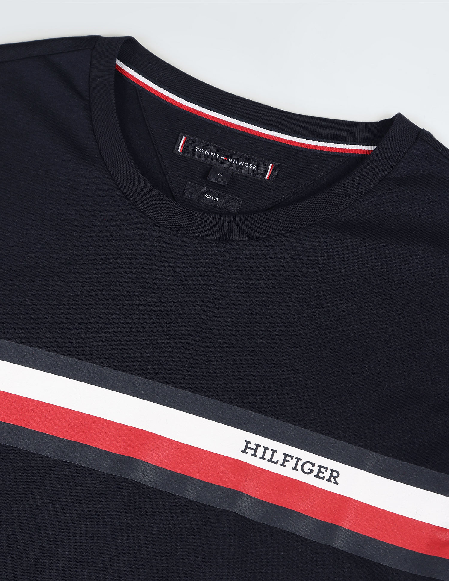 Tommy Hilfiger Transitional Cotton Brand Stripe T-Shirt