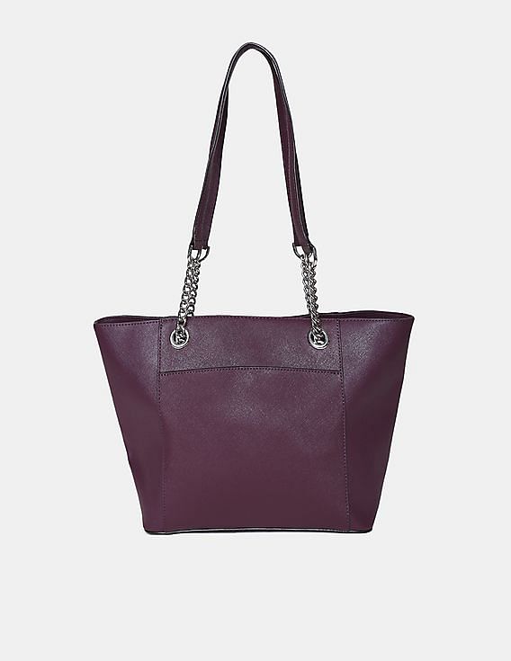 Calvin Klein Saffiano Leather Hayden Chain Crossbody Handbag, Crossbody  Bags, Clothing & Accessories