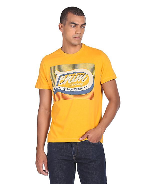 U.S. Polo Assn. Denim Co. Brand Print Cotton T-Shirt