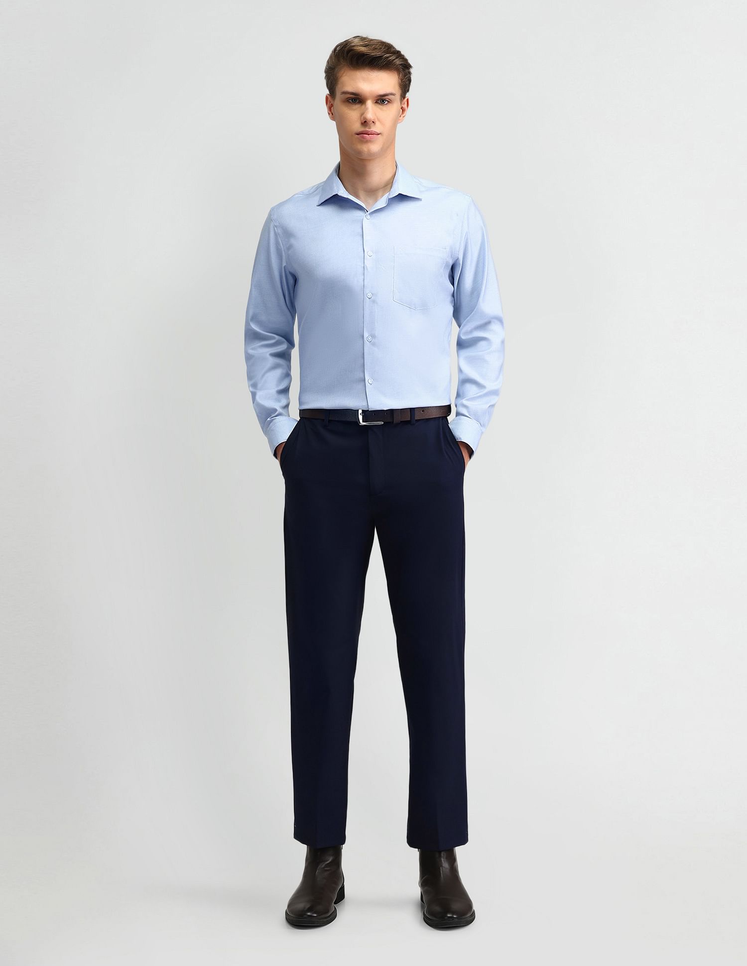 Arrow Dobby Solid Pattern Shirt
