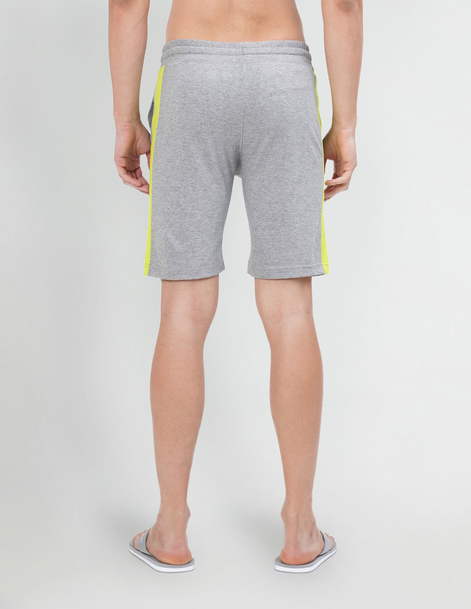 USPA Innerwear Colour Block Logo IYAR Knit Shorts - Pack Of 1