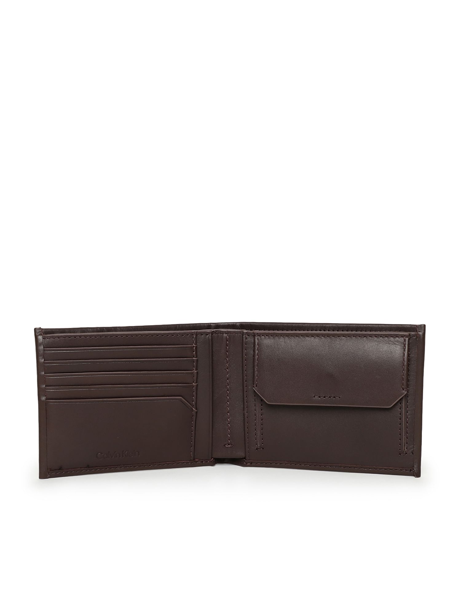 Calvin Klein Solid Leather Concise Wallet