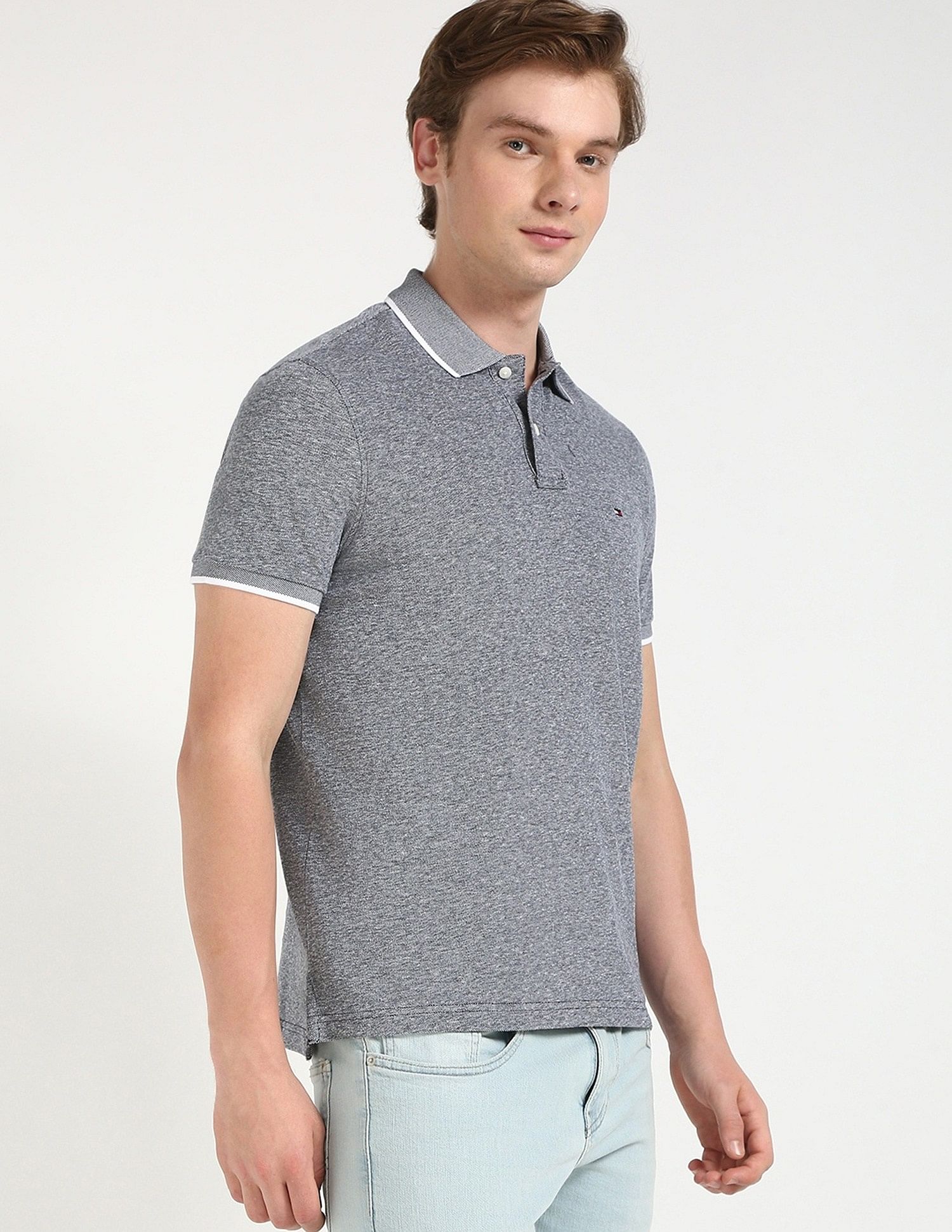 Tommy Hilfiger Printed Regular-Fit Cotton Polo Shirt
