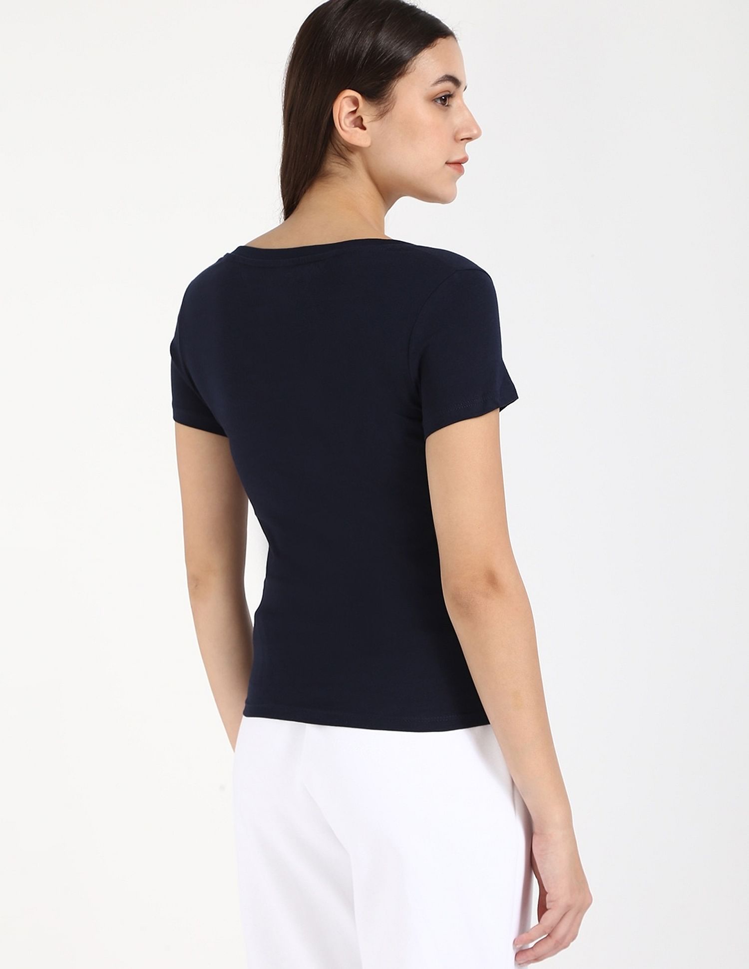 Tommy Hilfiger Solid Slim-Fit Cotton T-Shirt