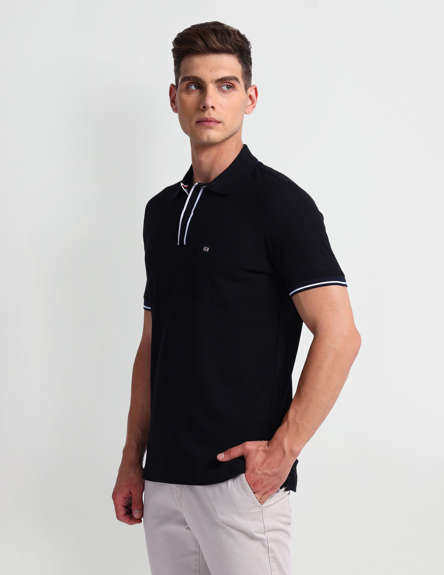 Arrow Sports Solid Pique Polo Shirt