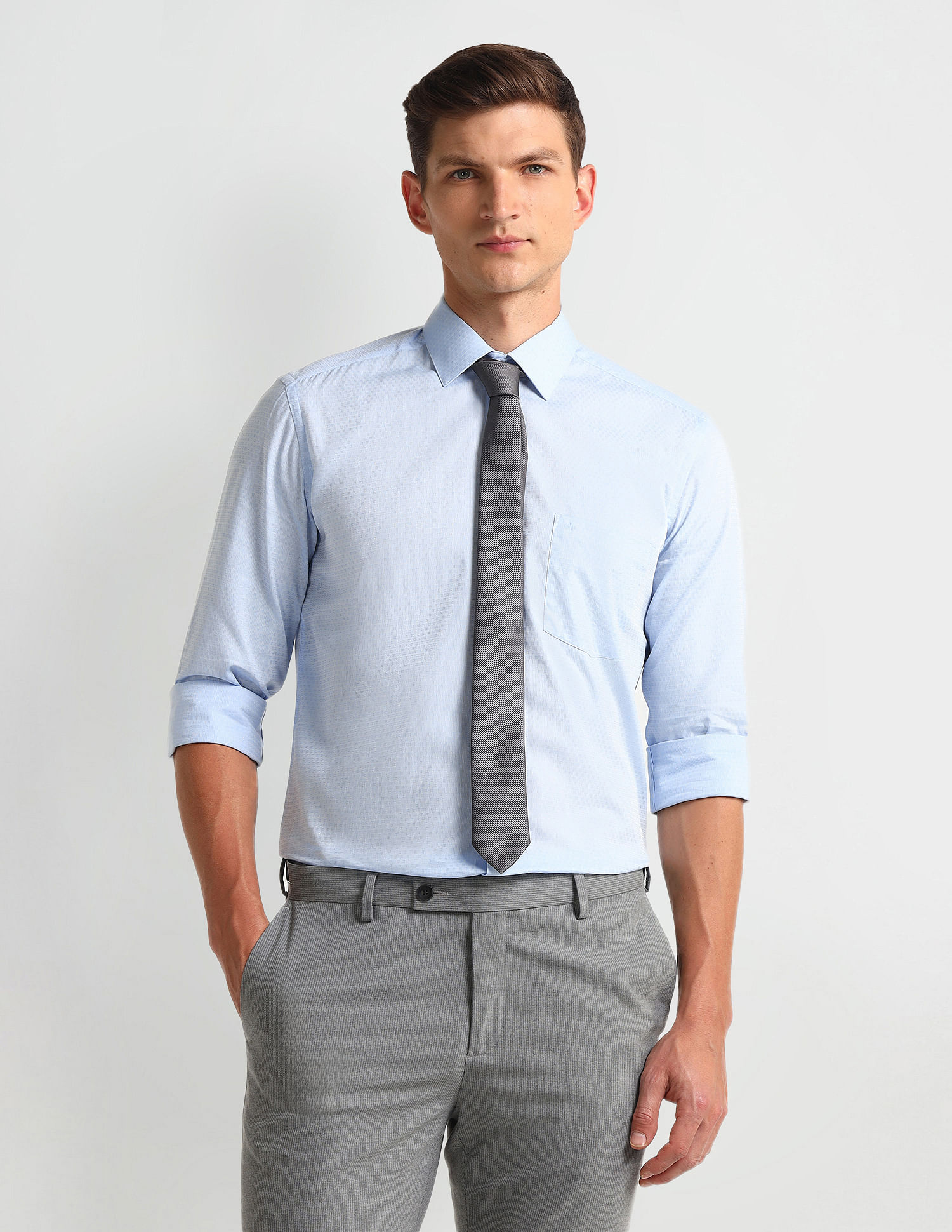 Arrow Manhattan Slim Fit Dobby Shirt