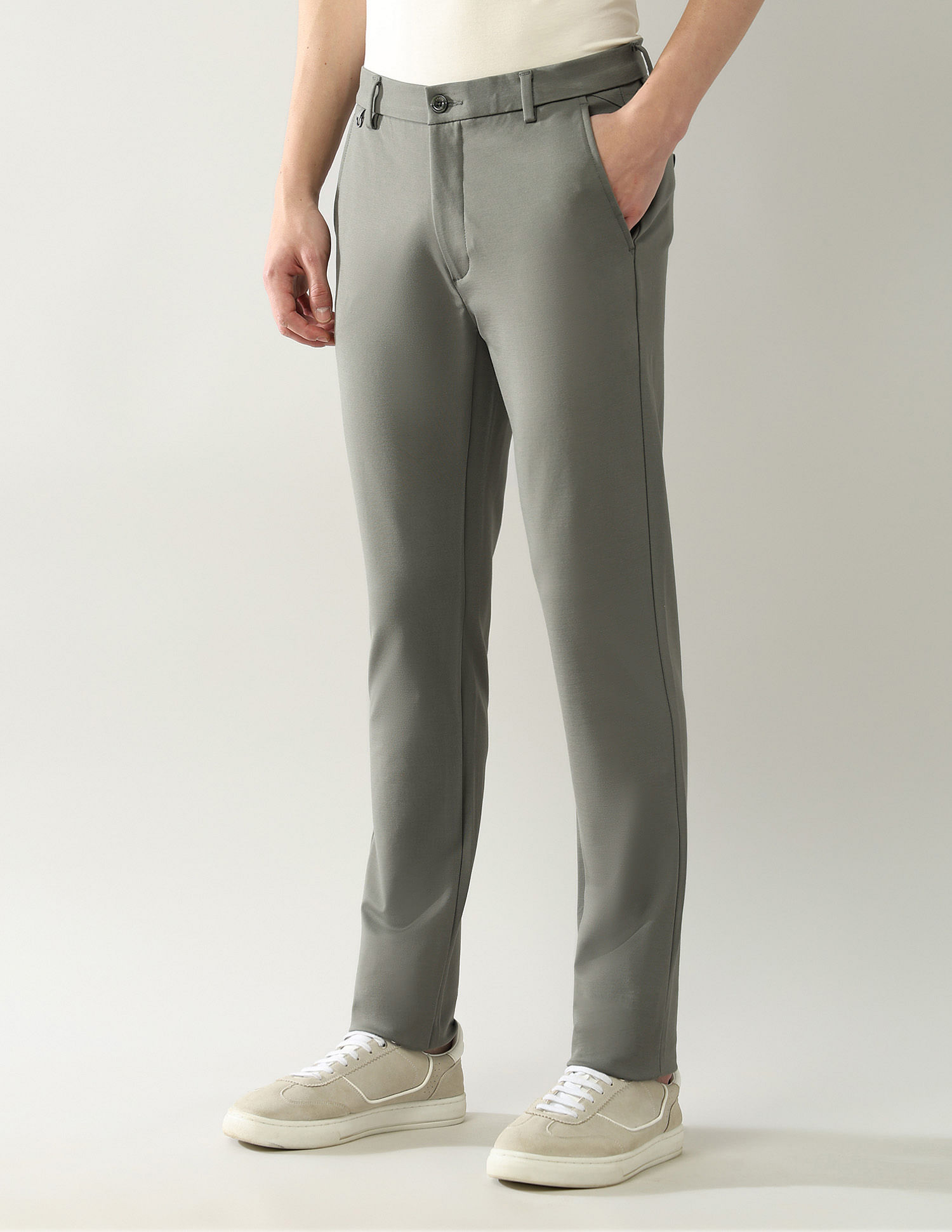 Arrow Sport Slim Fit Knitted Autoflex Trousers