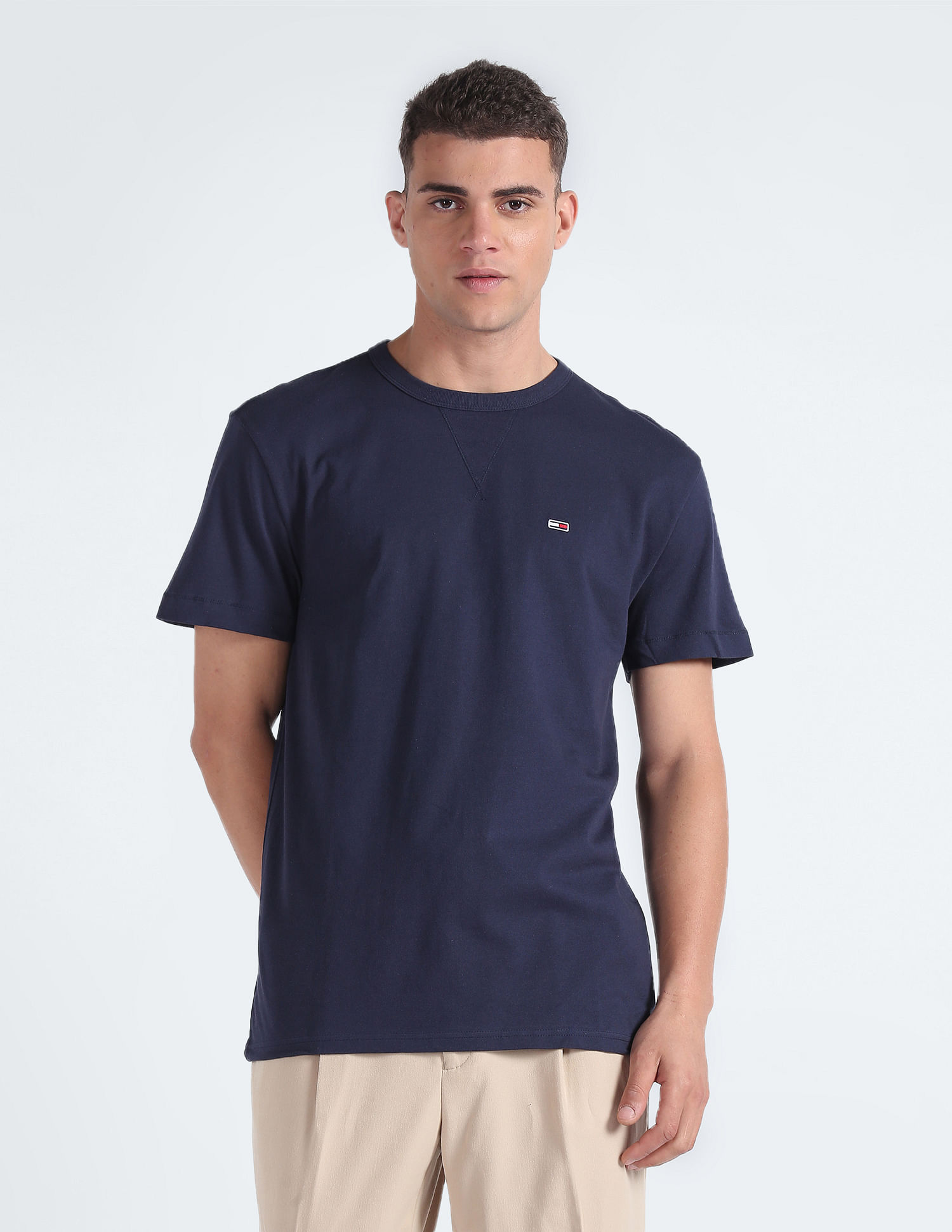 Tommy Hilfiger Classic Fit Embroidered Flag T-Shirt