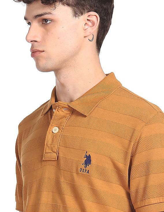 U.S. Polo Assn. Structured Stripe Cotton Polo Shirts