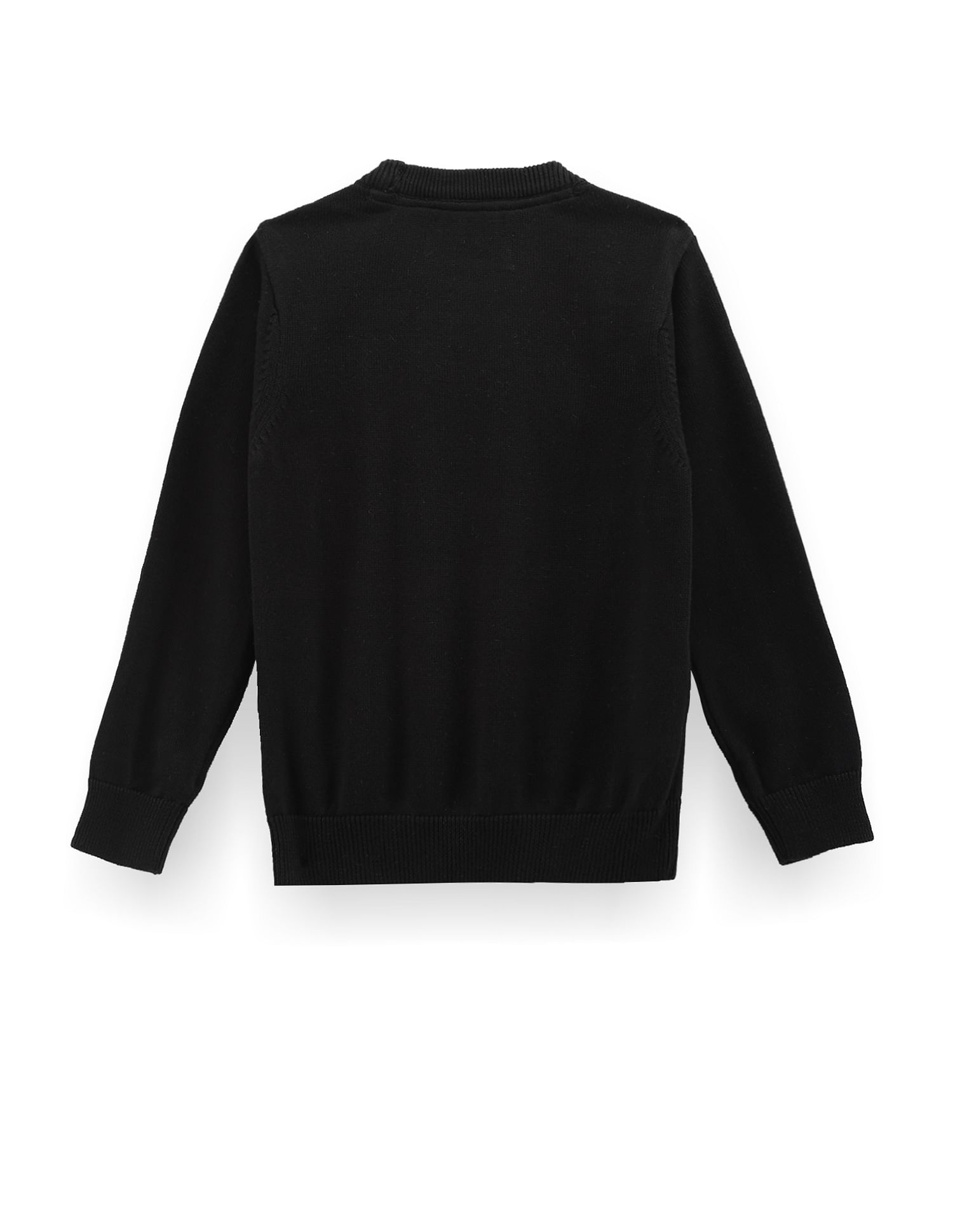 U.S. Polo Assn. Kids Boys Embossed Logo Cotton Sweater