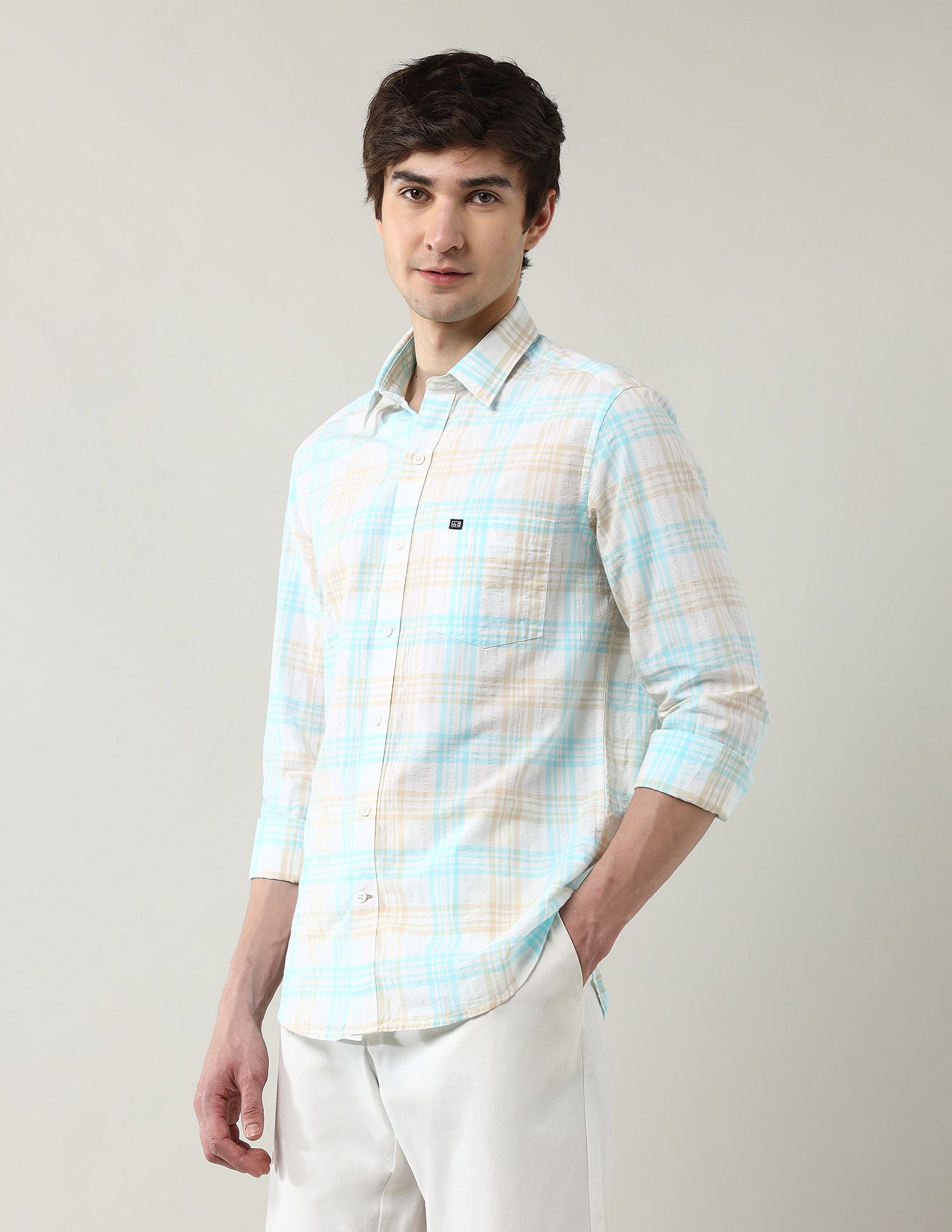 Arrow Sport Slim Fit Madras Checked Shirt