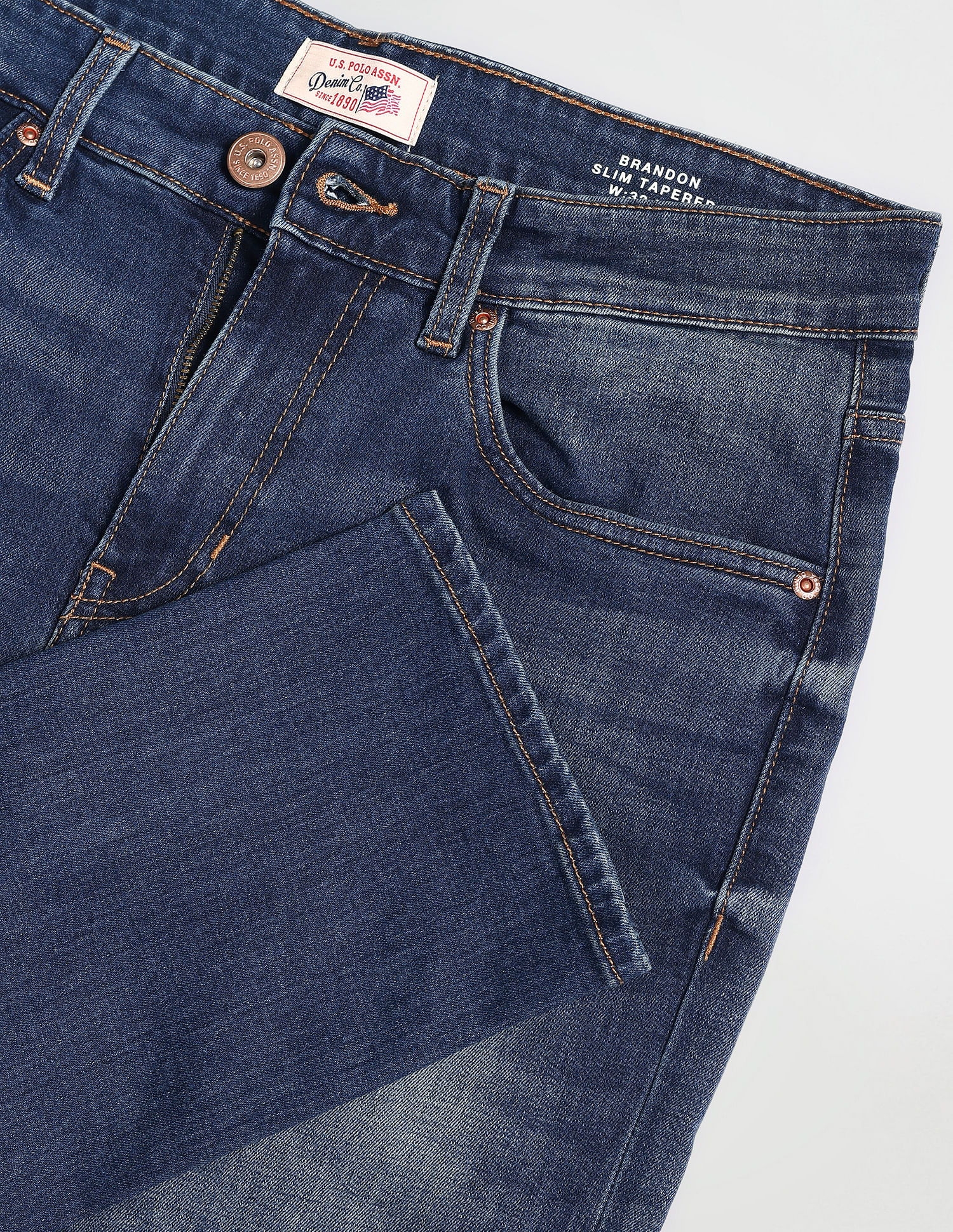 U.S. Polo Assn. Denim Co. Brandon Slim Tapered Fit Blue Jeans