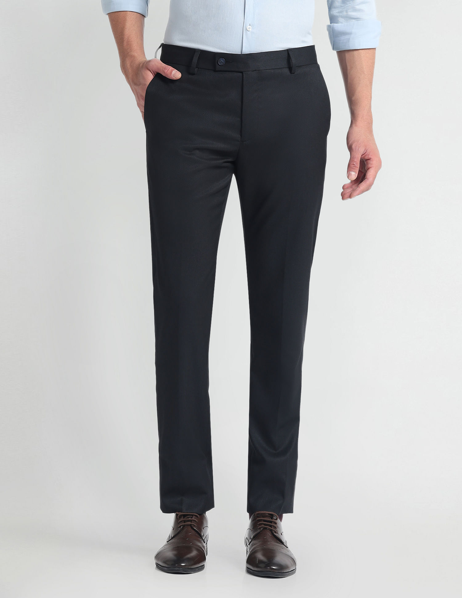 Arrow Tailored Fit Dobby Trousers