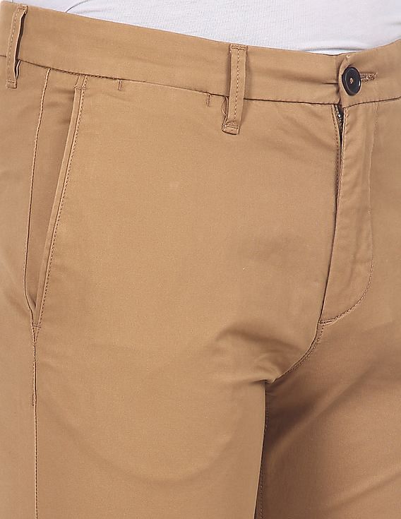 U.S. Polo Assn. Flat Front Solid Casual Trousers