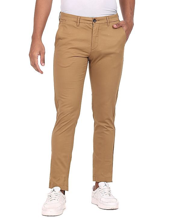 U.S. Polo Assn. Flat Front Solid Casual Trousers
