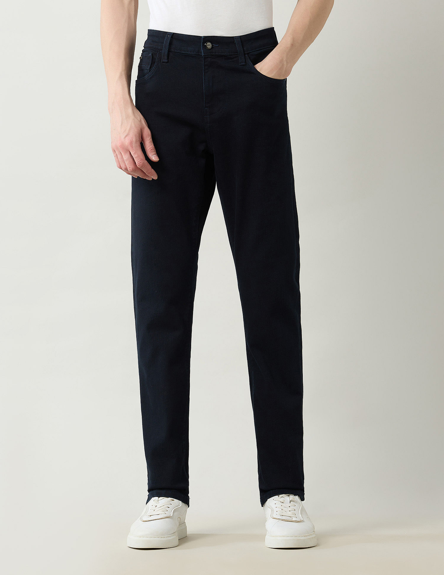 Arrow Newyork Mid Rise Regular Straight Fit Jeans