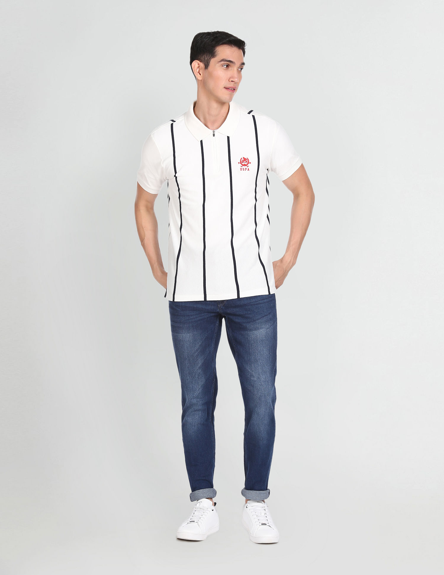 U.S. Polo Assn. Denim Co. Slim Tapered Fit Blue Jeans