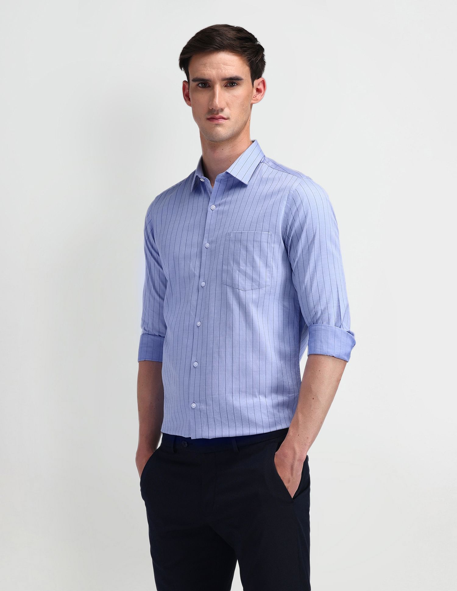 Arrow Vertical Striped Dobby Shirt