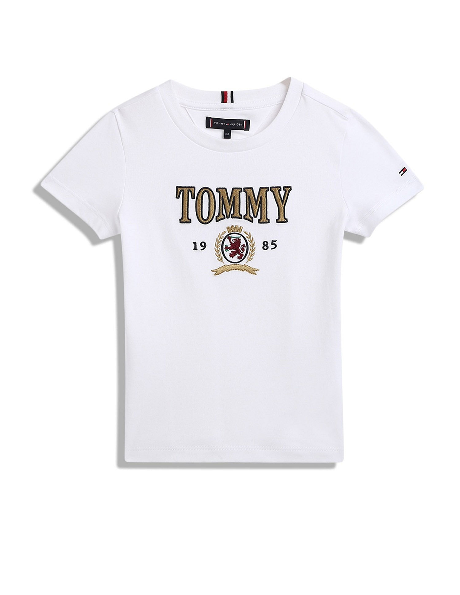 Tommy Hilfiger Kids Boys Logo Regular-Fit Cotton T-Shirt