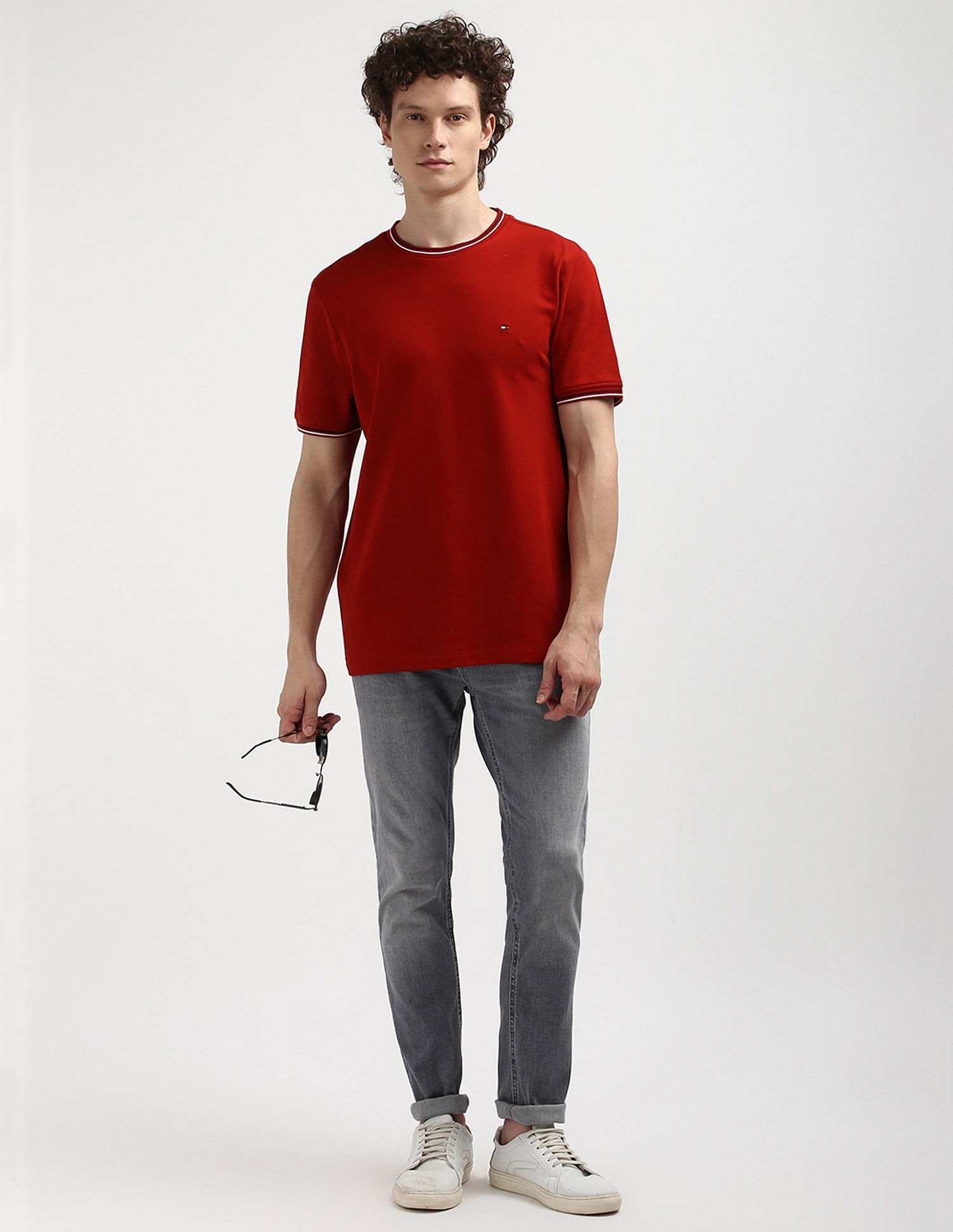 Tommy Hilfiger Tipped Collar Organic Cotton T-Shirt