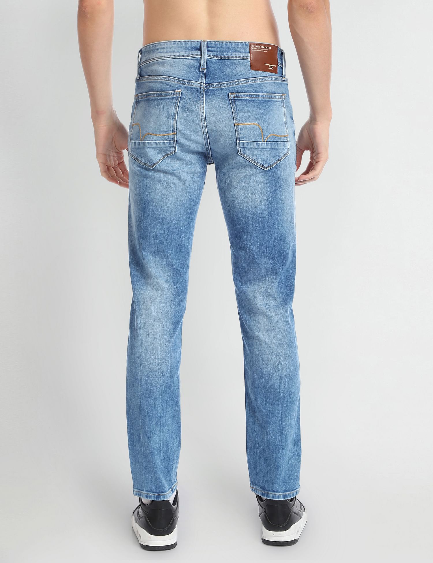 Flying Machine Stone Wash Michael Slim Tapered Fit Jeans