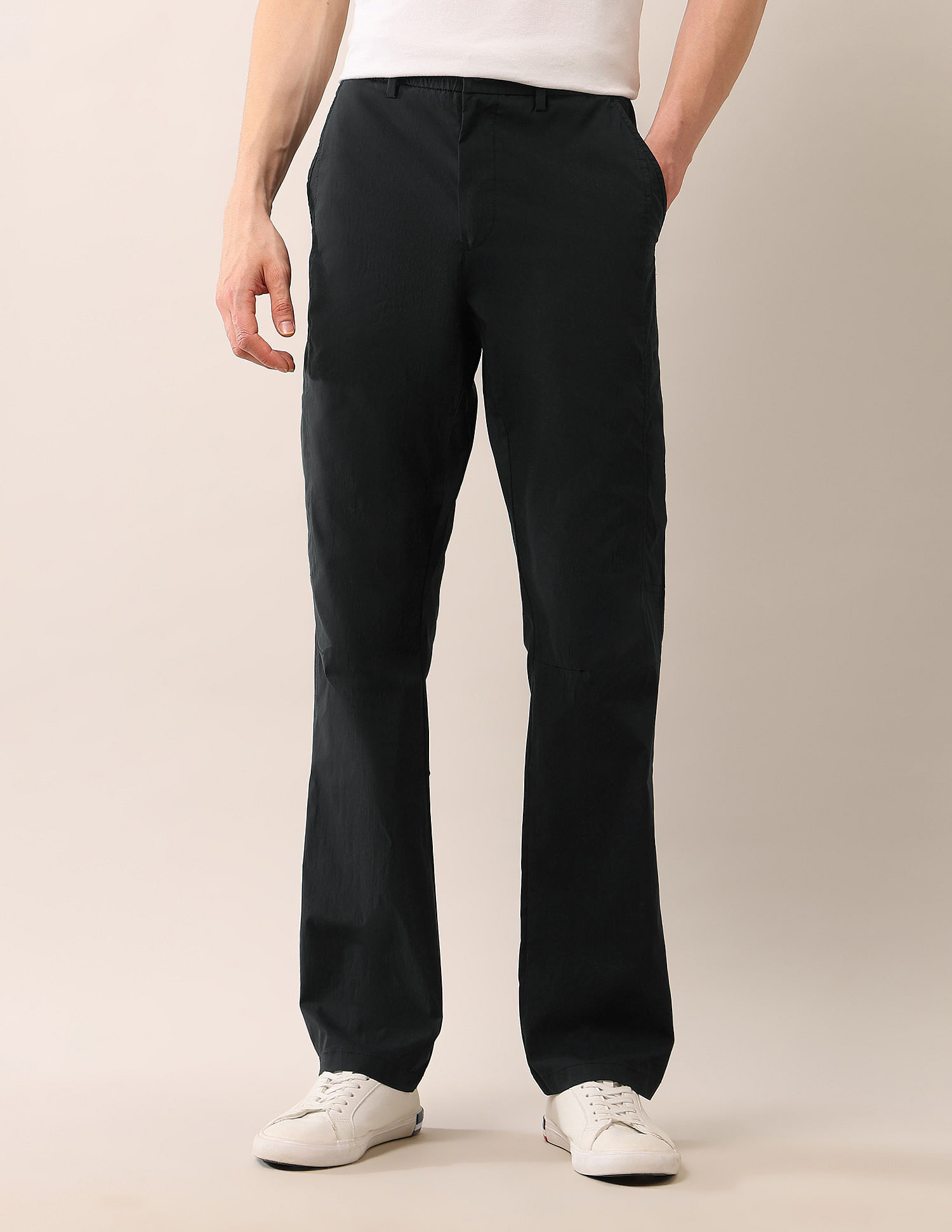 U.S. Polo Assn. Denim Co. Mid Rise Riley Straight Fit Trousers