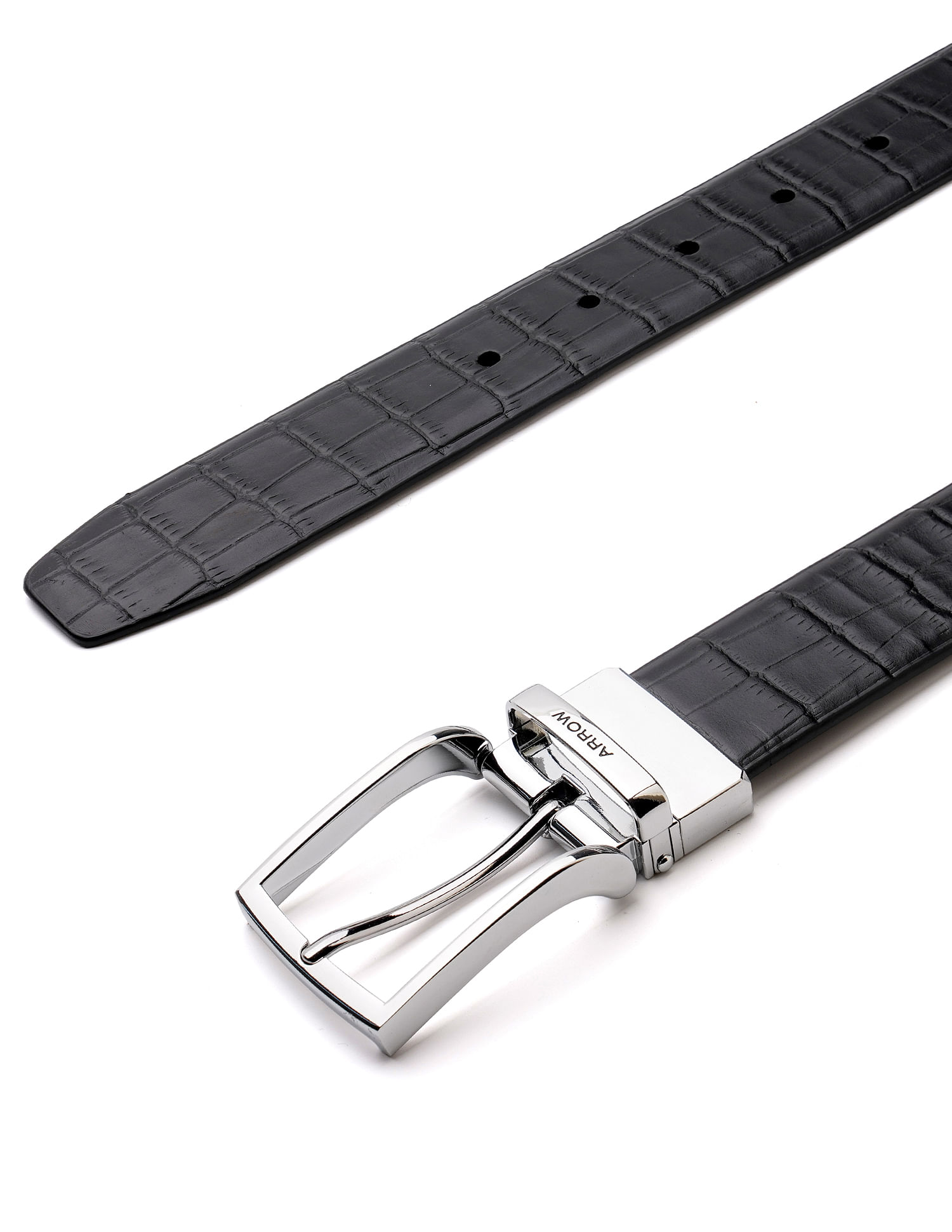 Arrow Men Textured Reversible Revia Belt