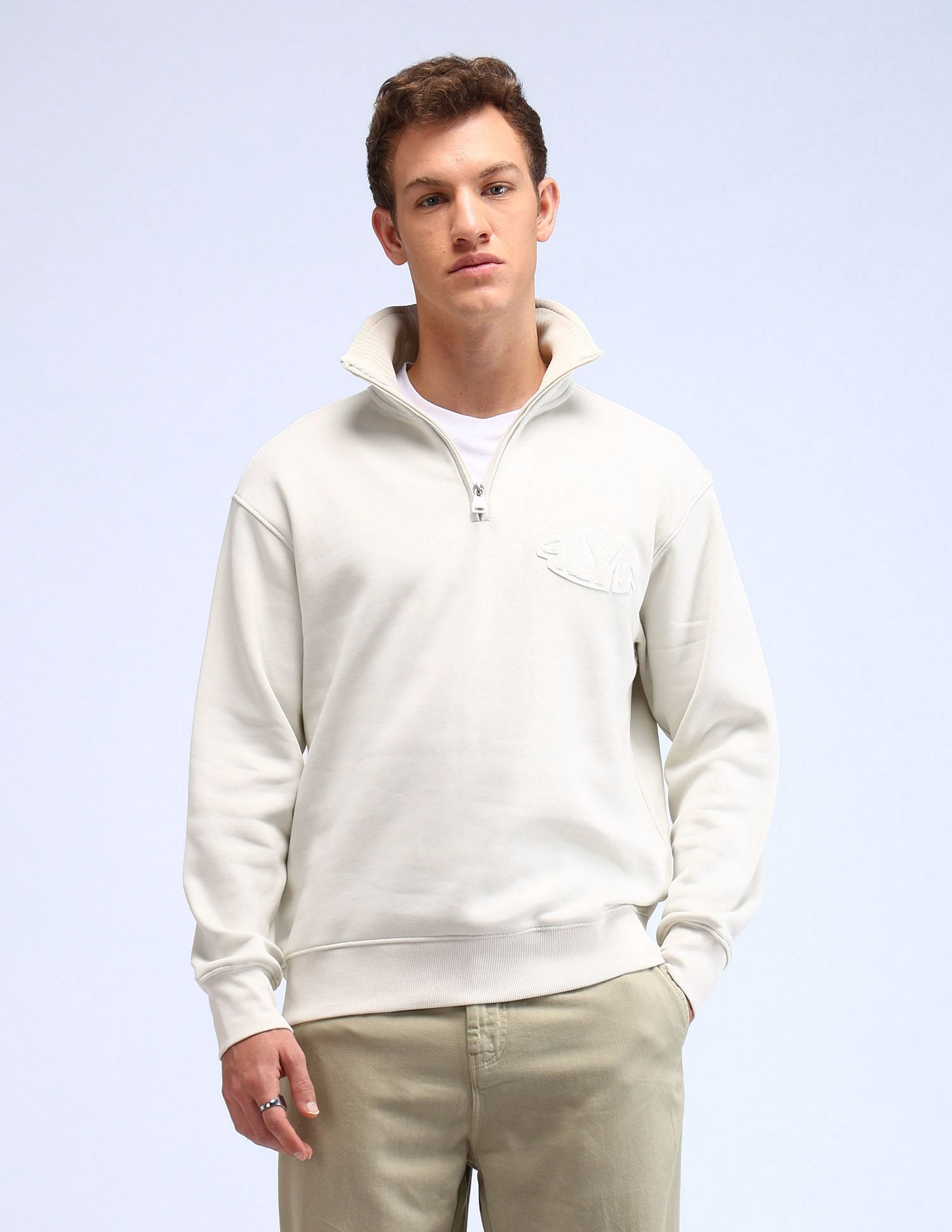 Flying Machine Typographic Printed Relaxed Fit Sweatshirt